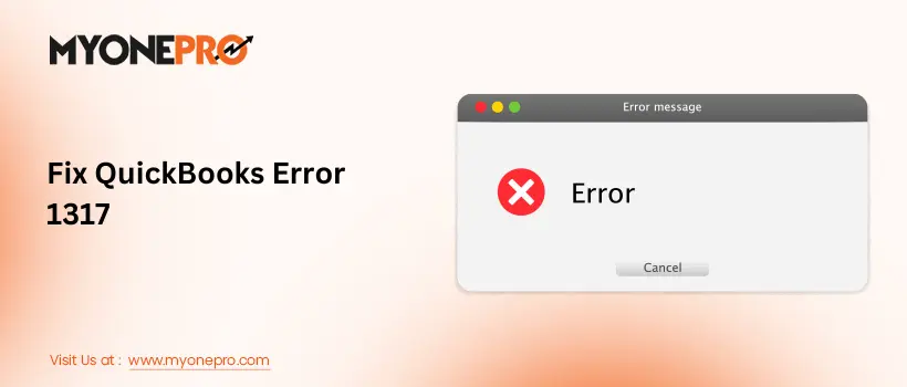 Fix QuickBooks Error 1317