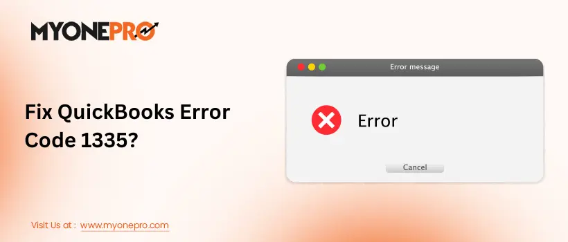 Fix QuickBooks Error 1335