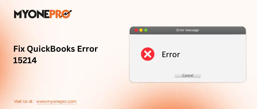 Fix QuickBooks Error 15214