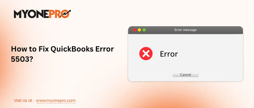 How to Fix QuickBooks Error 5503