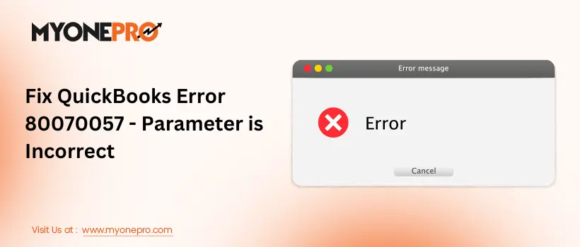Fix QuickBooks Error 80070057
