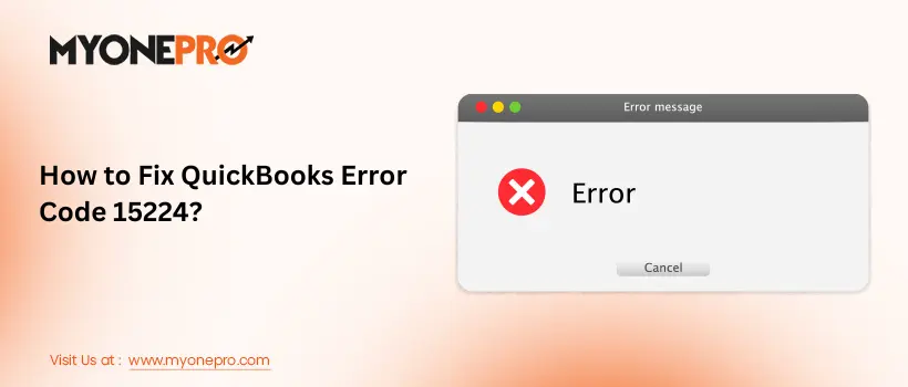 How to Fix QuickBooks Error 15224