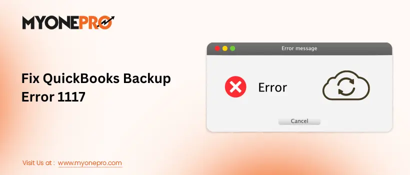 Fix QuickBooks Backup Error 1117