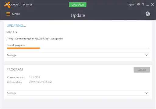 Update Avast Antivirus