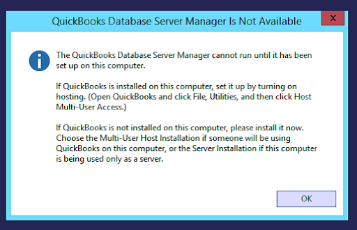 Quickbooks Data Server Manager is Not Working
