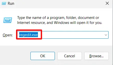 regedit